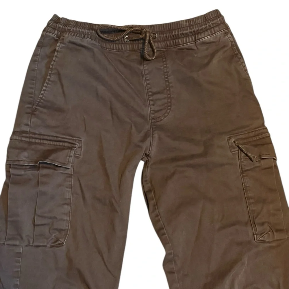 PacSun Stretch Brody Cargo Pants Brown Baggy Fit Size Small - Picture 12 of 12